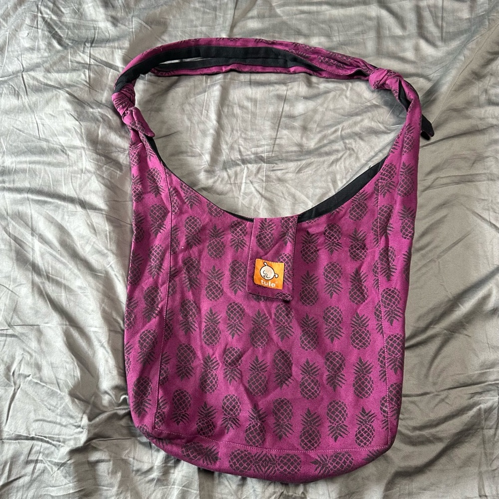 Tula Baby Torba Ananas Tart Woven, purple/black Pineapple, adjustable strap bag